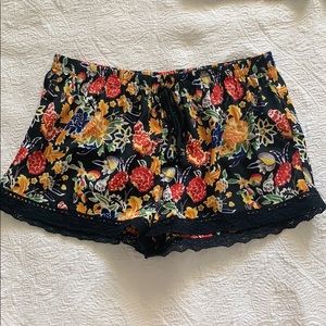 Band of gypsies floral shorts